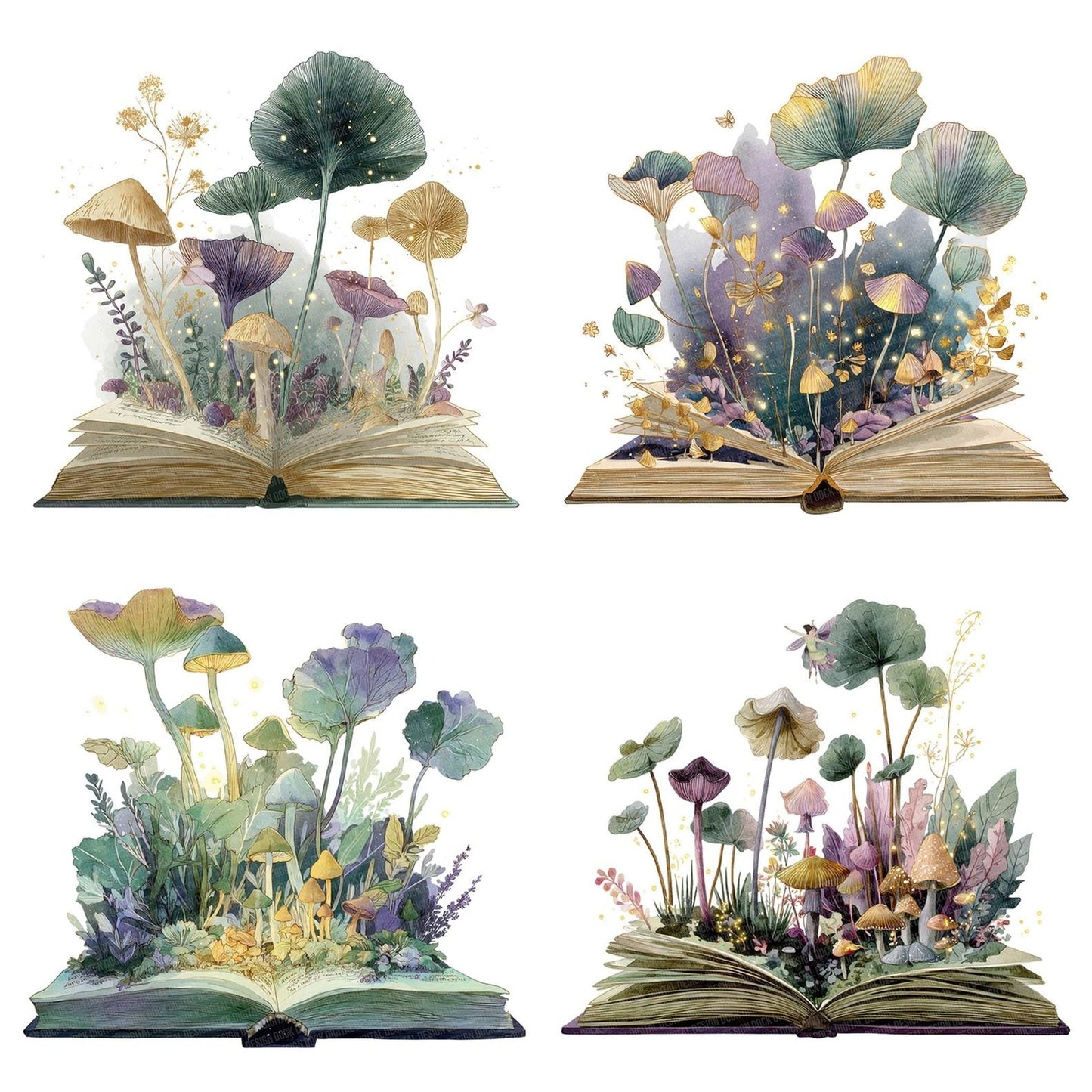 Fairy Forest Open Book Clipart Set (DDD005300)