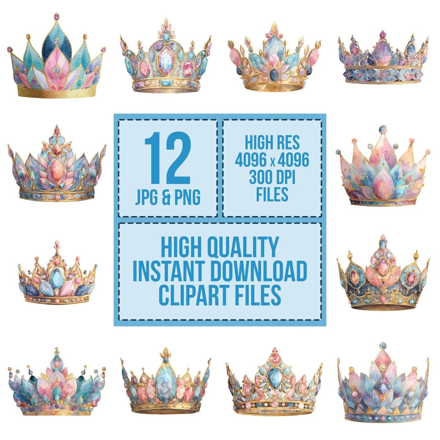 Fairytale Crown Clipart Set (DDD005307)