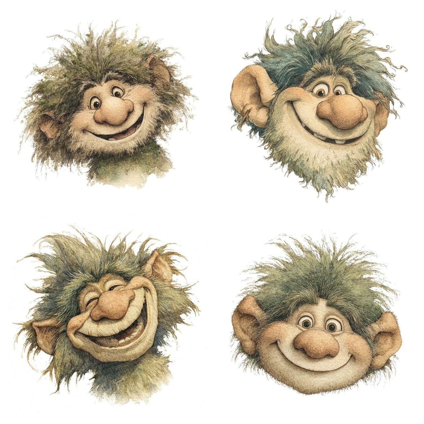 Friendly Troll Character Clipart Set (DDD005653)