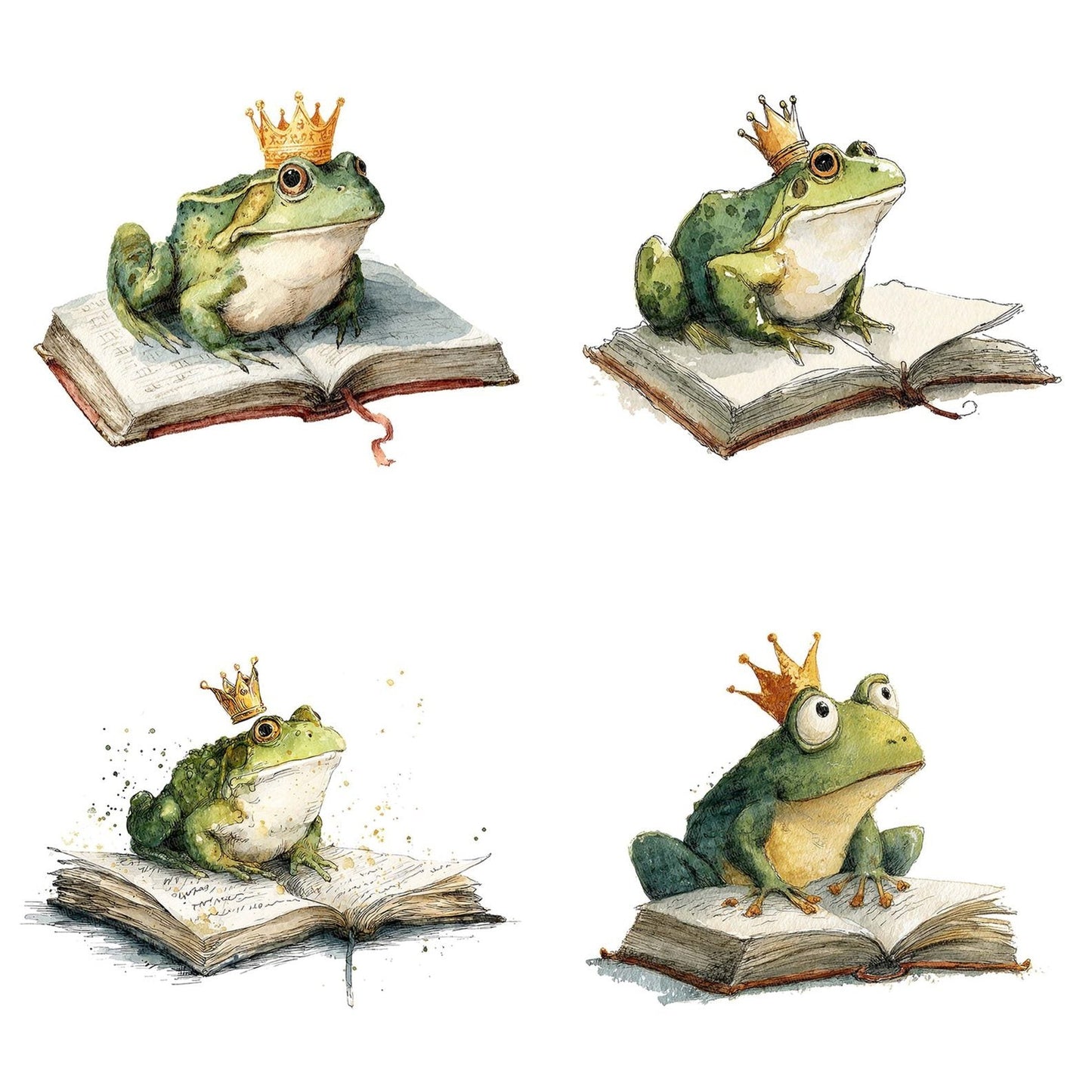 Frog Prince Storybook Clipart Set (DDD005655)