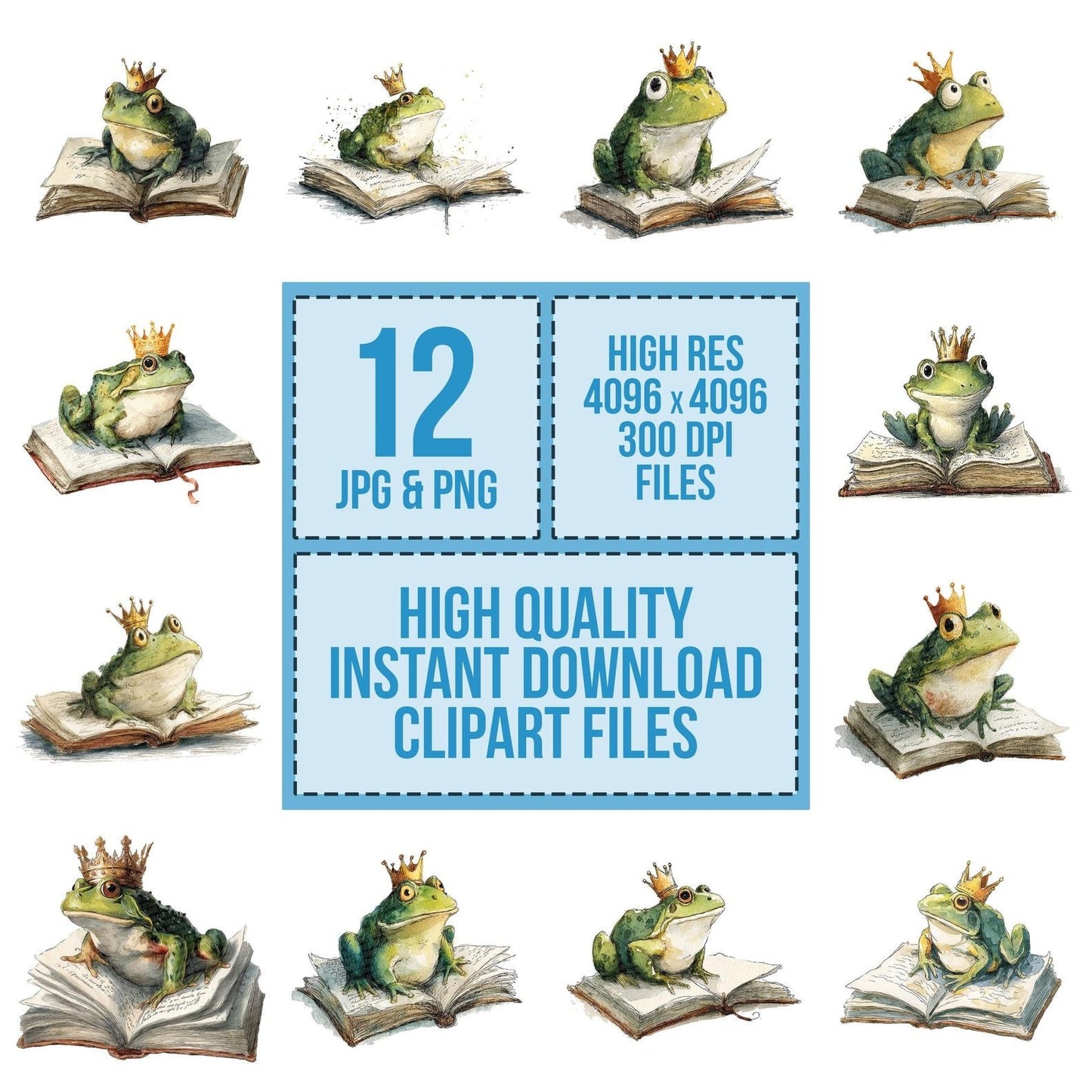 Frog Prince Storybook Clipart Set (DDD005655)
