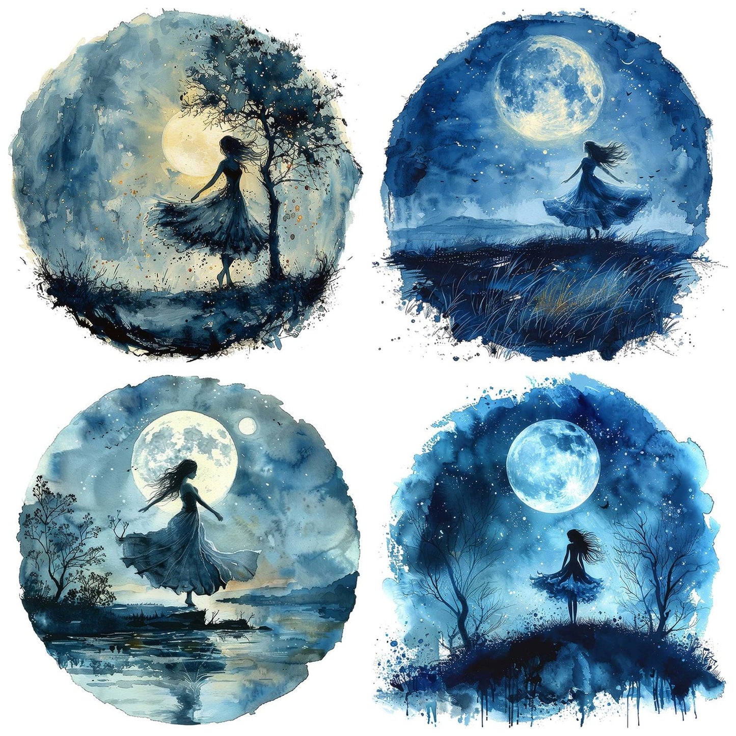 Full Moon Fairy Clipart Set (DDD005661)