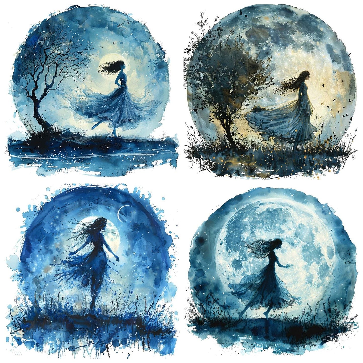 Full Moon Fairy Clipart Set (DDD005661)
