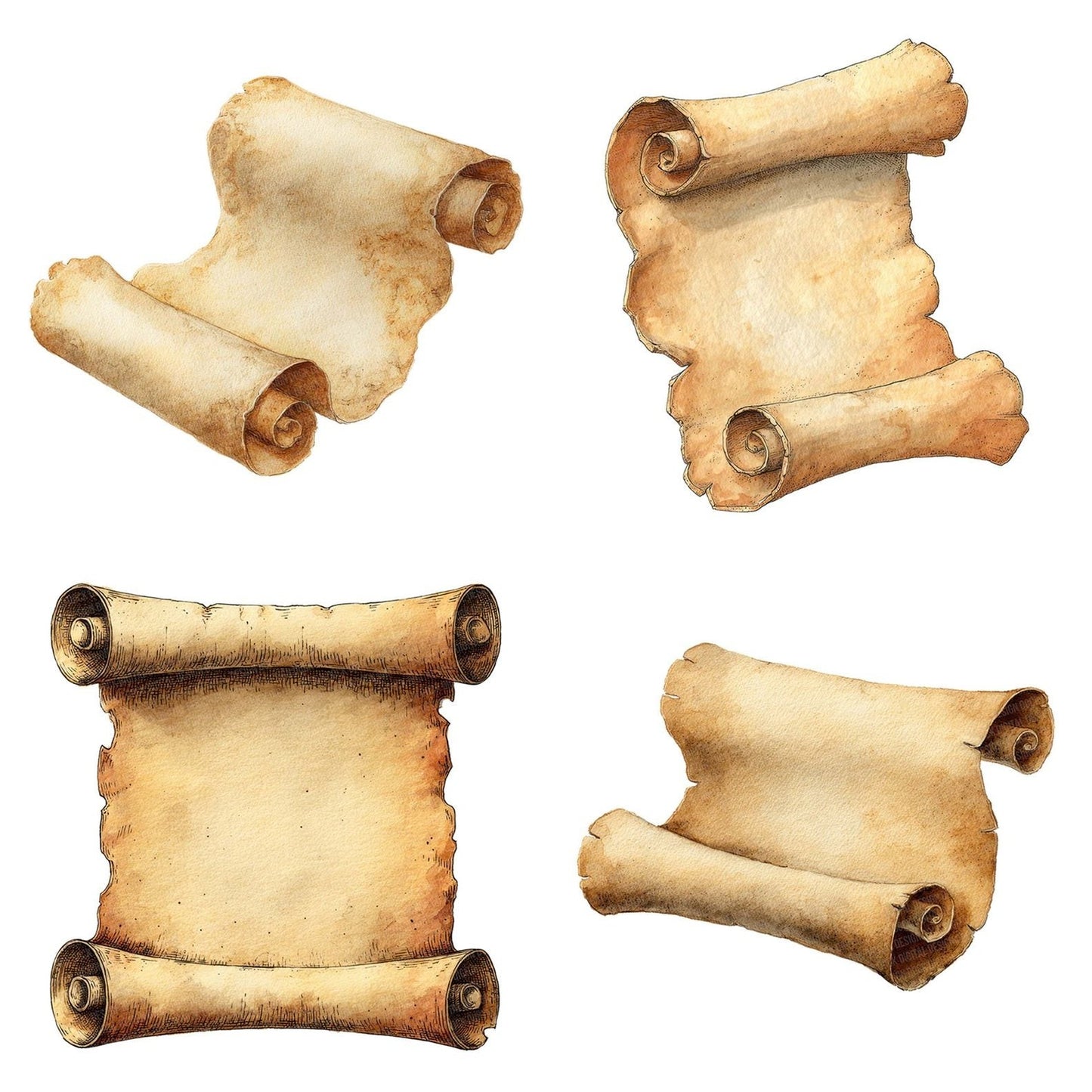 Magic Scroll Paper Clipart Set (DDD005995)