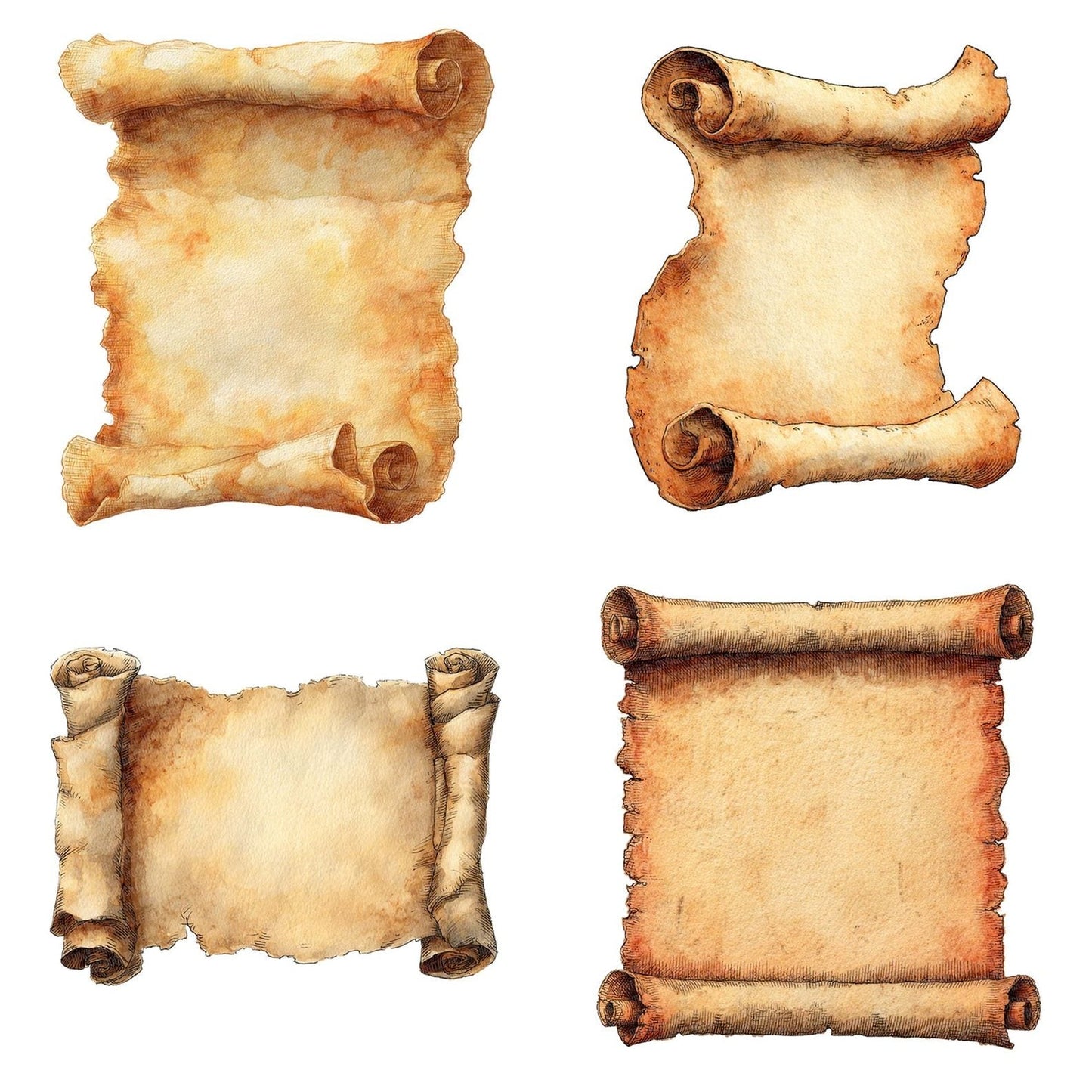 Magic Scroll Paper Clipart Set (DDD005995)