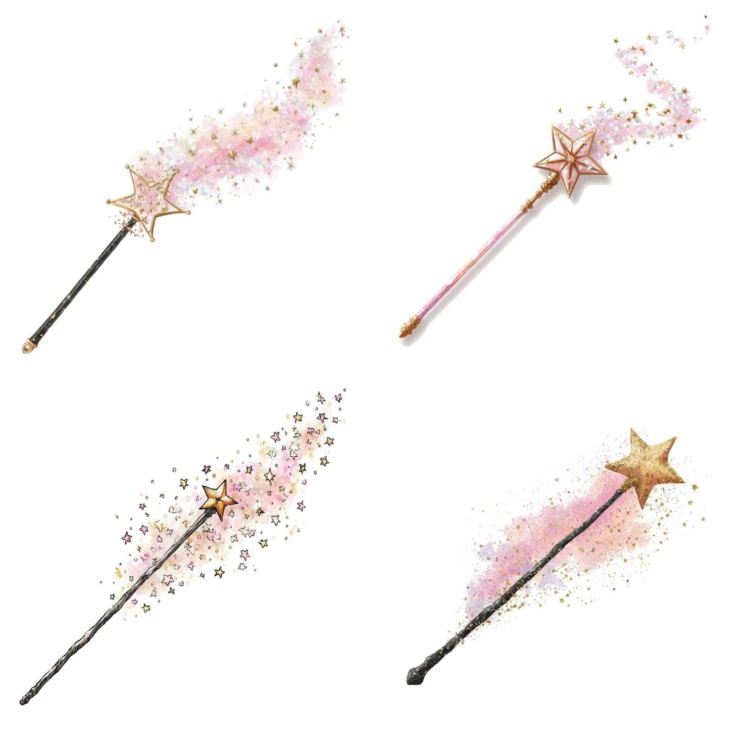 Magic Star Wand Clipart Set (DDD005996)