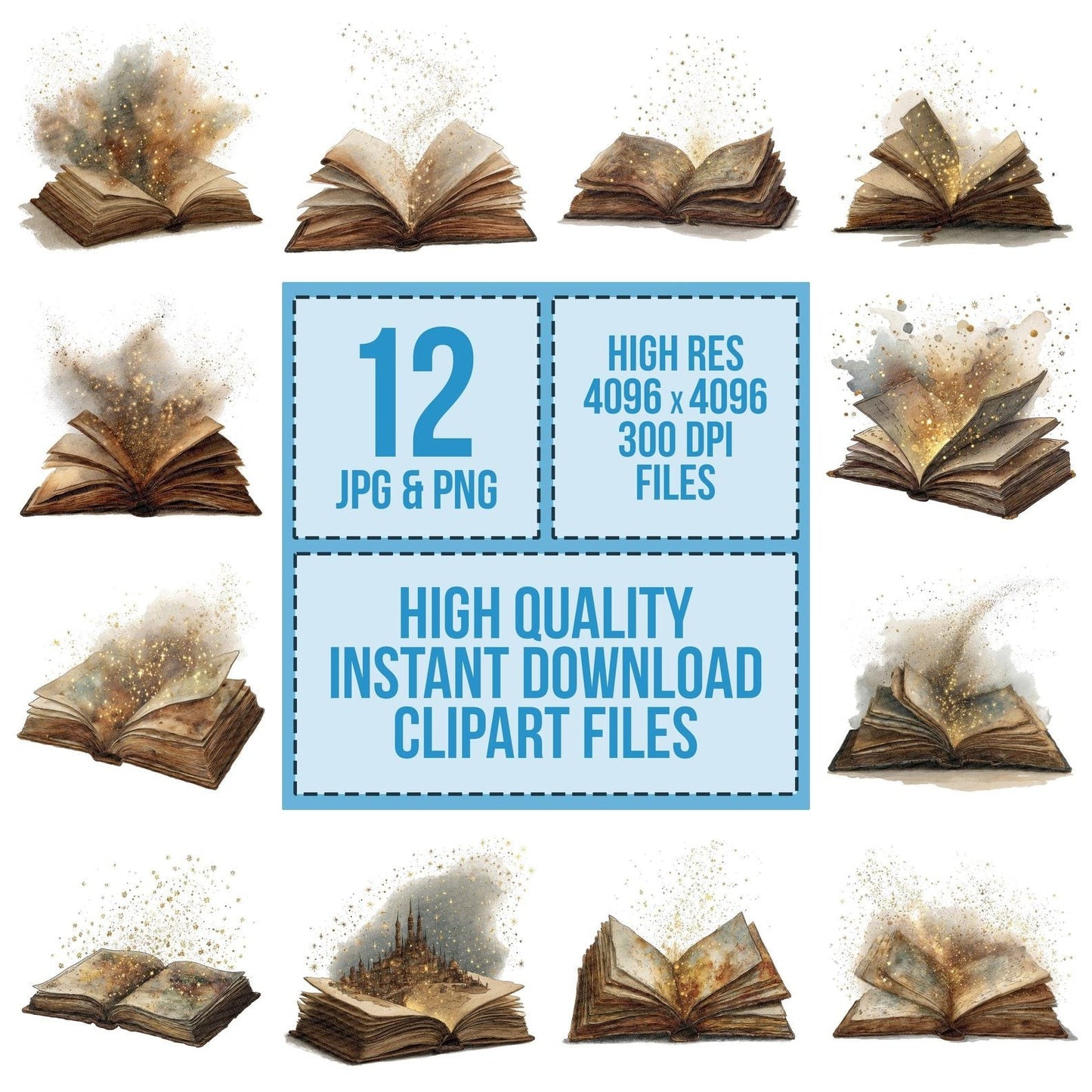 Magical Storybook Clipart Set (DDD006002)