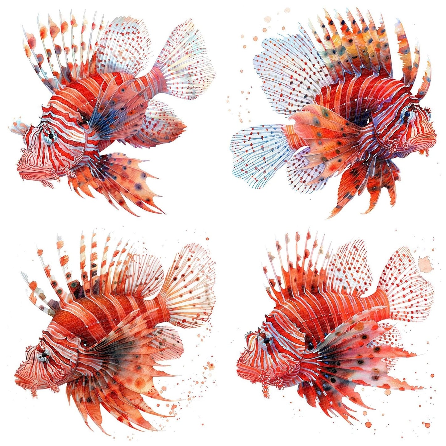 Majestic Lionfish Clipart Set (DDD006007)