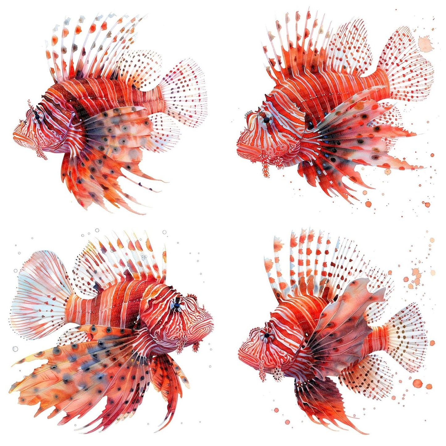Majestic Lionfish Clipart Set (DDD006007)