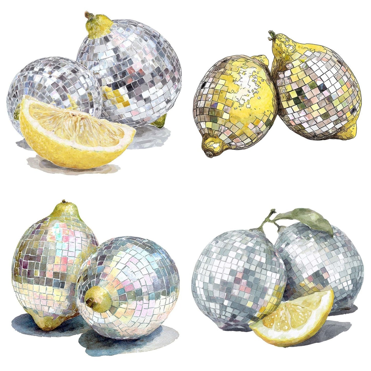 Mirrorball Lemons Clipart Set (DDD006077)