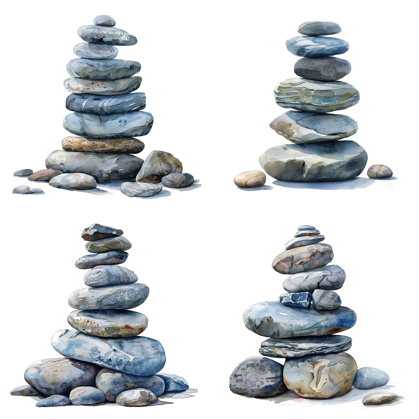 Perfect Pile of Zen Stones Clipart Set (DDD006283)