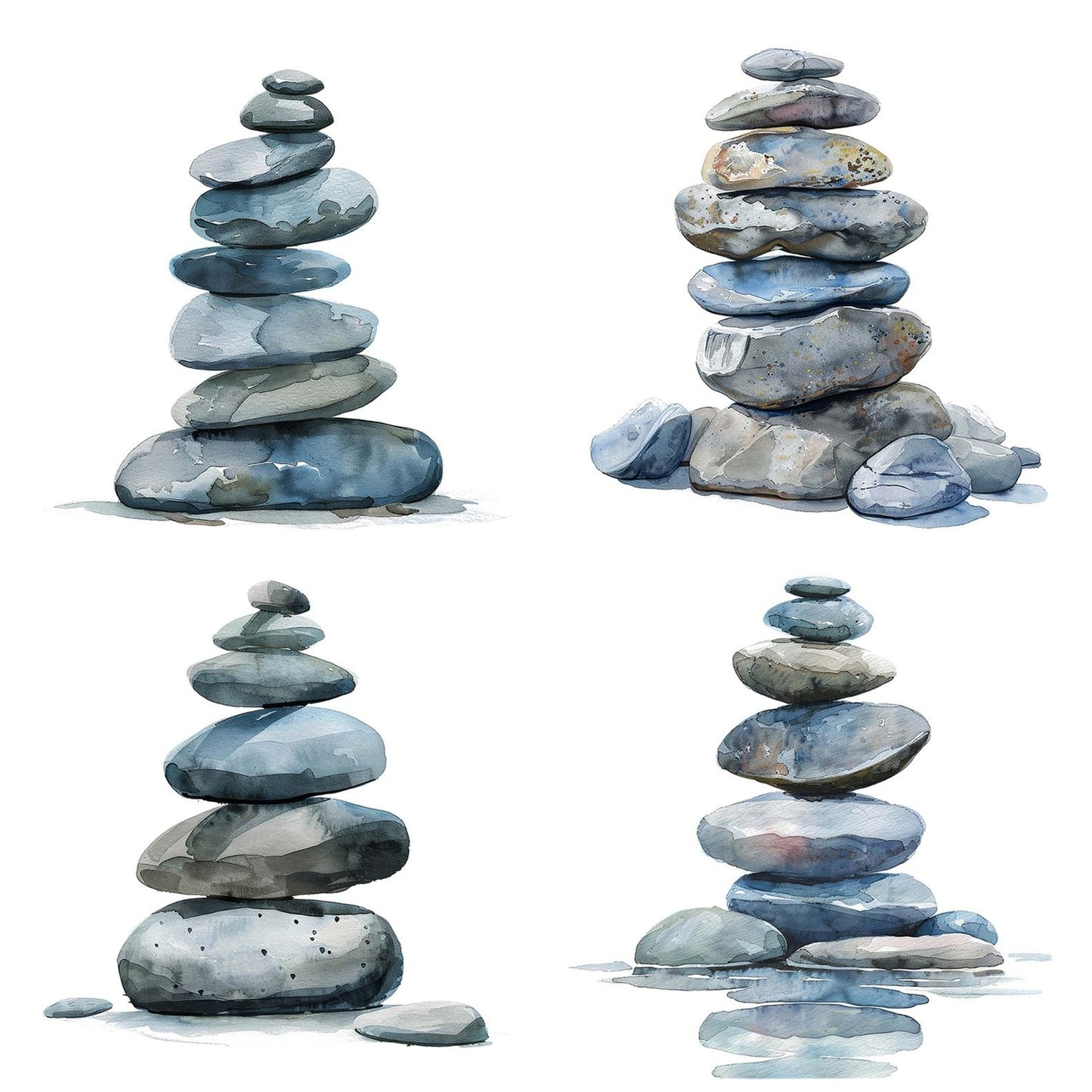 Perfect Pile of Zen Stones Clipart Set (DDD006283)