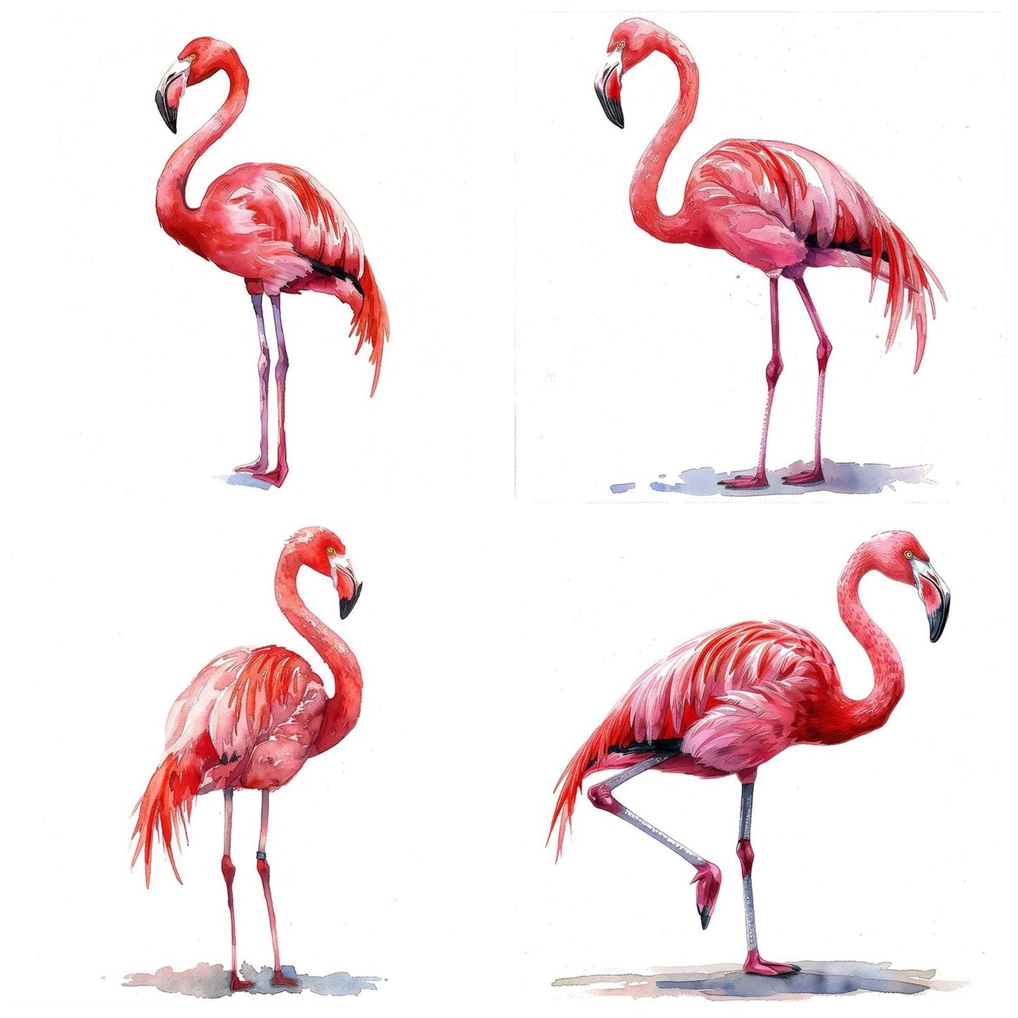 Pink Flamingo Clipart Set (DDD006304)