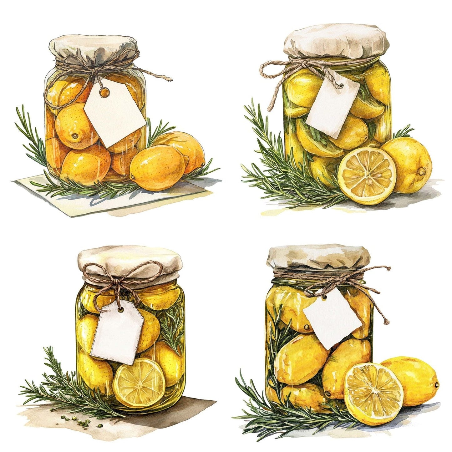 Preserved Lemons in Jar Clipart Set (DDD006349)