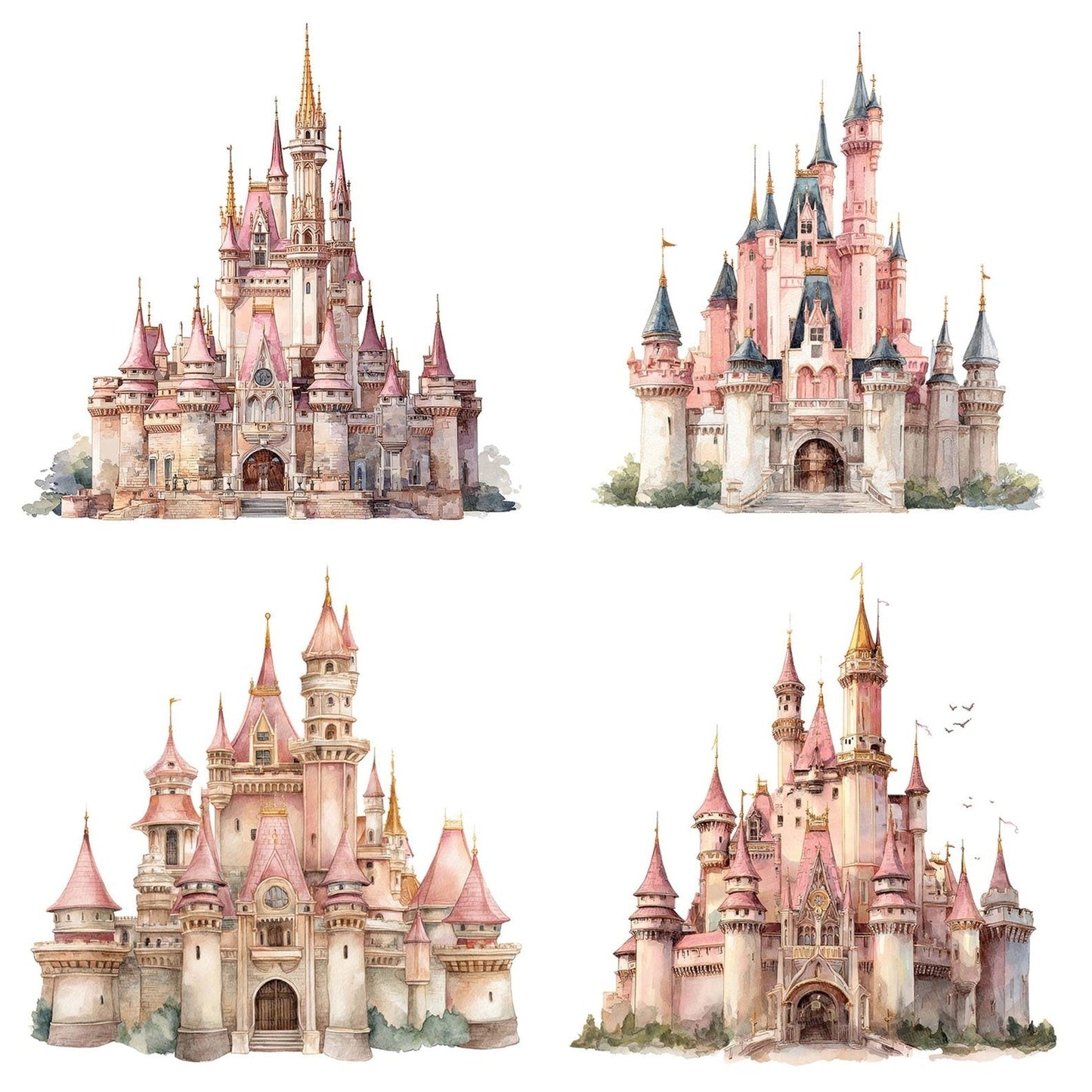Princess Castle Clipart Set (DDD006361)