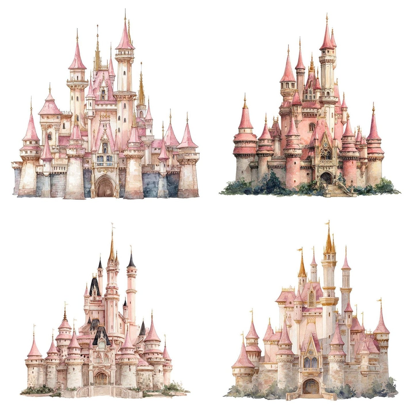 Princess Castle Clipart Set (DDD006361)