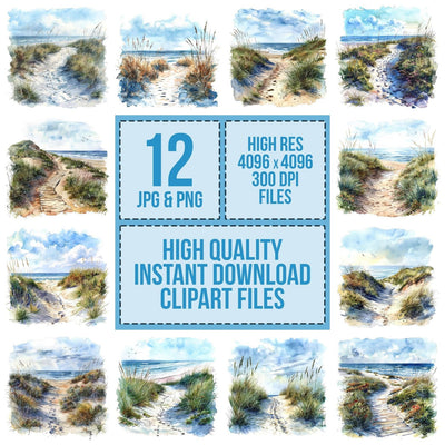 Sand Dune Path Clipart Set (DDD006486)