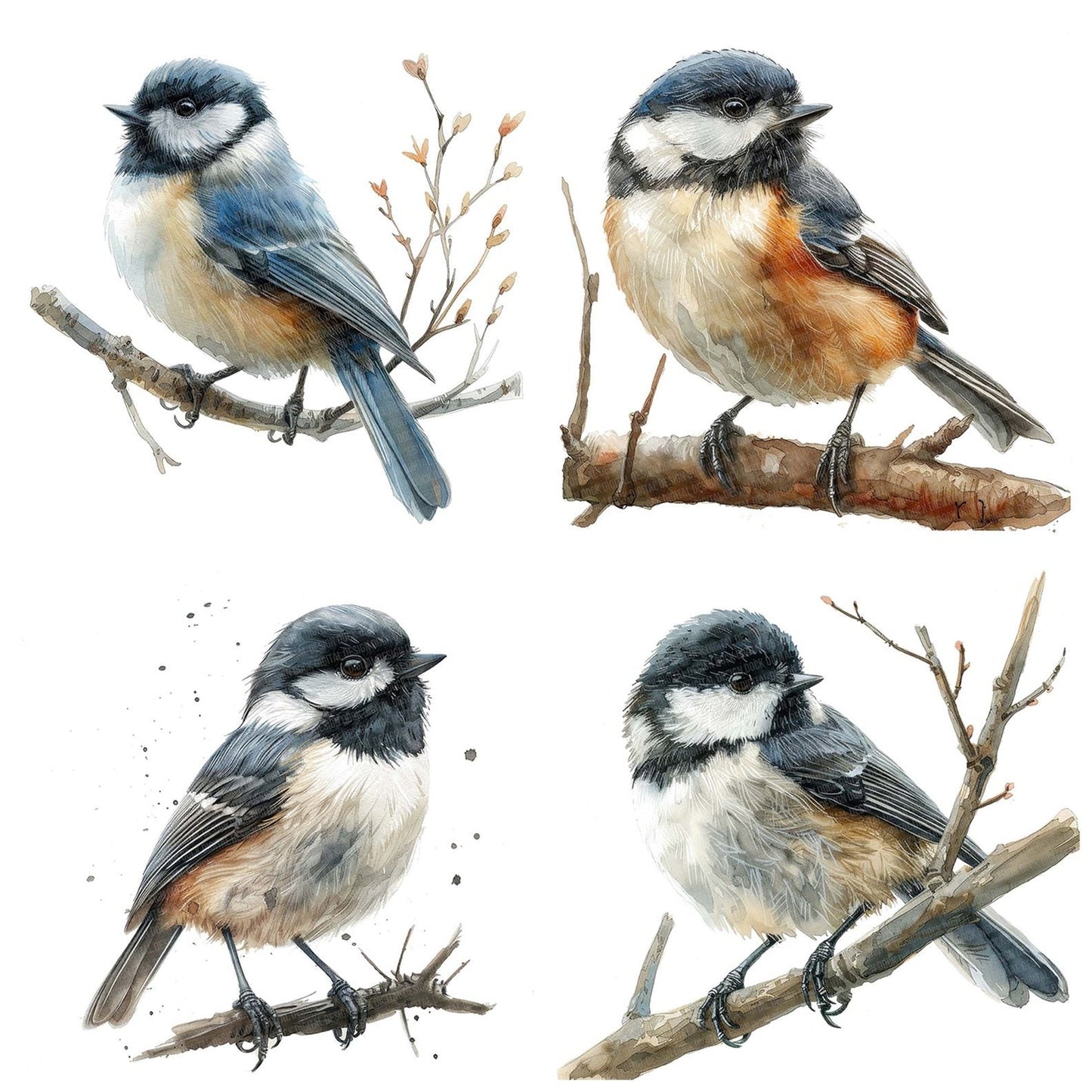Small Chickadee Clipart Set (DDD006584)