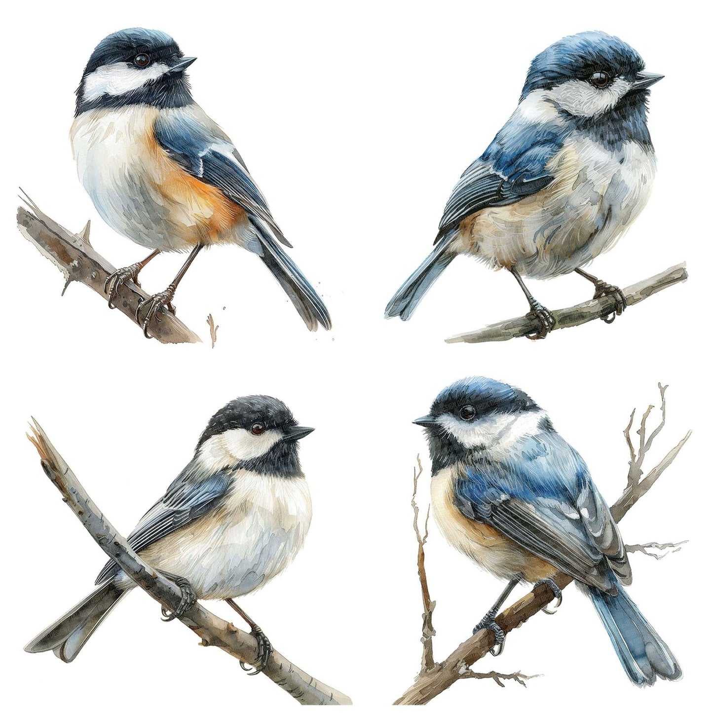 Small Chickadee Clipart Set (DDD006584)