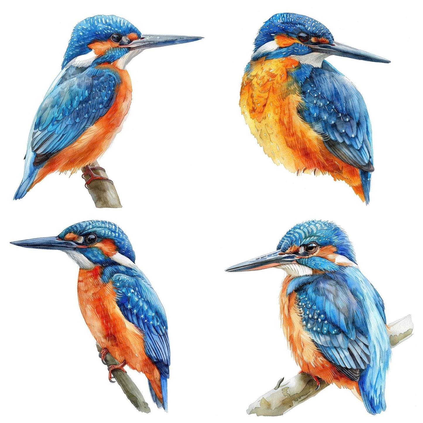Small Kingfisher Clipart Set (DDD006587)