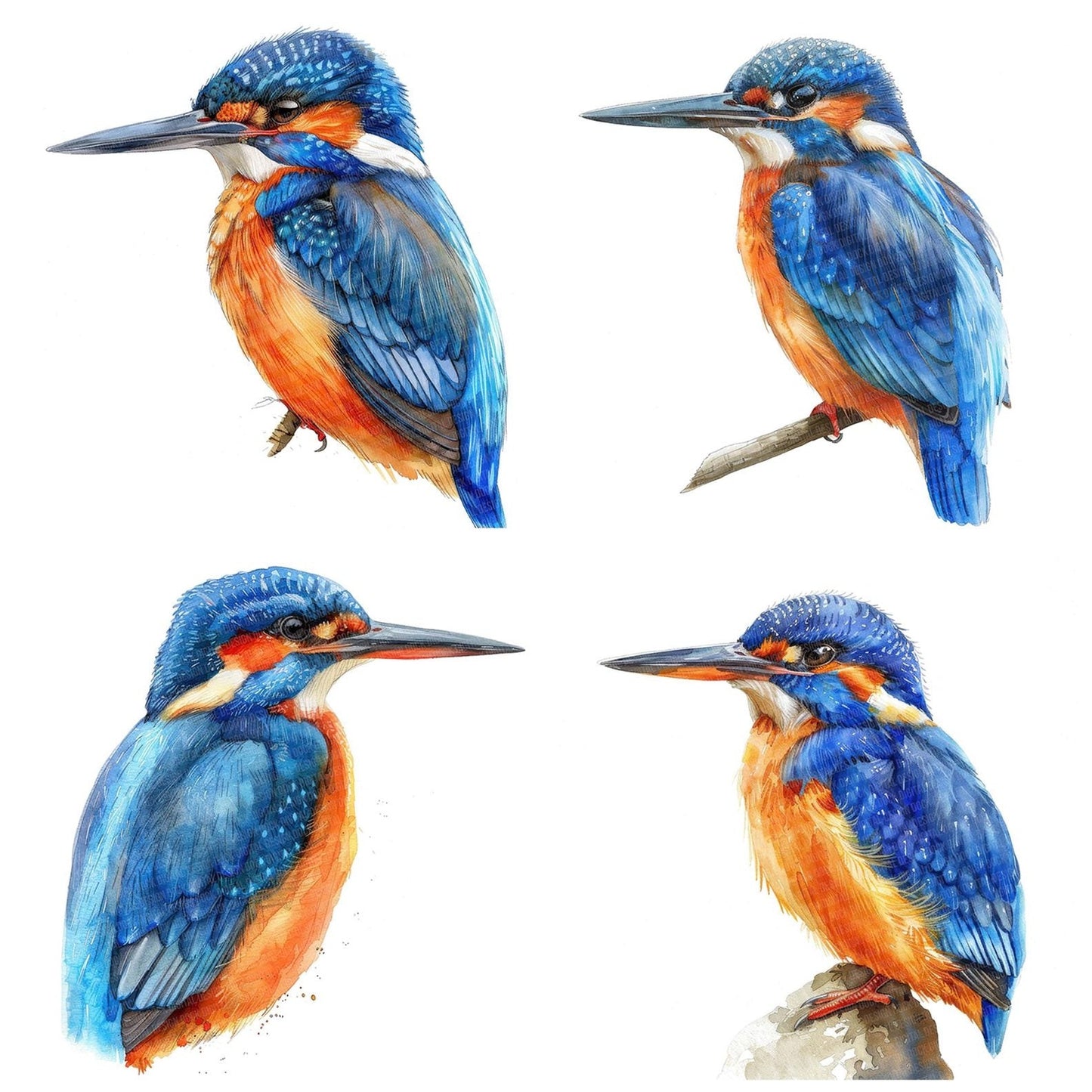 Small Kingfisher Clipart Set (DDD006587)