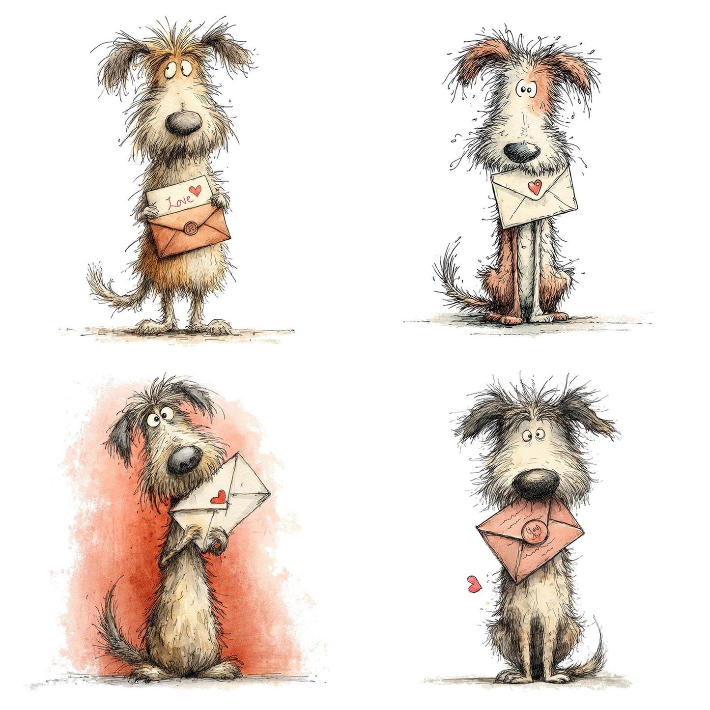 Tatty Dog Love Letter Clipart Set (DDD006704)
