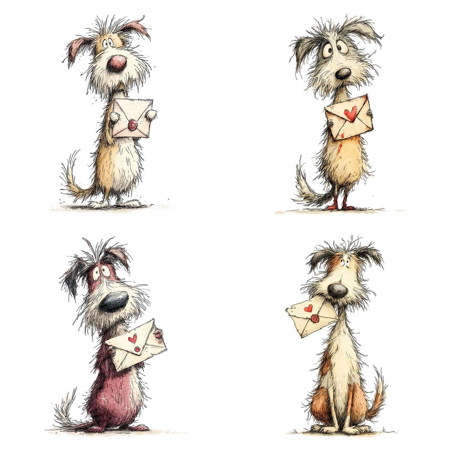 Tatty Dog Love Letter Clipart Set (DDD006704)