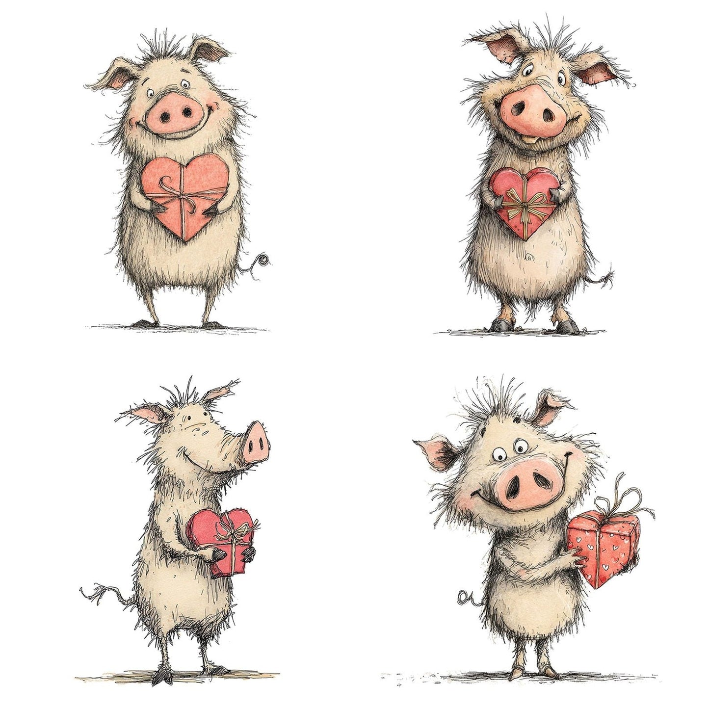 Tatty Pig Valentine Clipart Set (DDD006715)