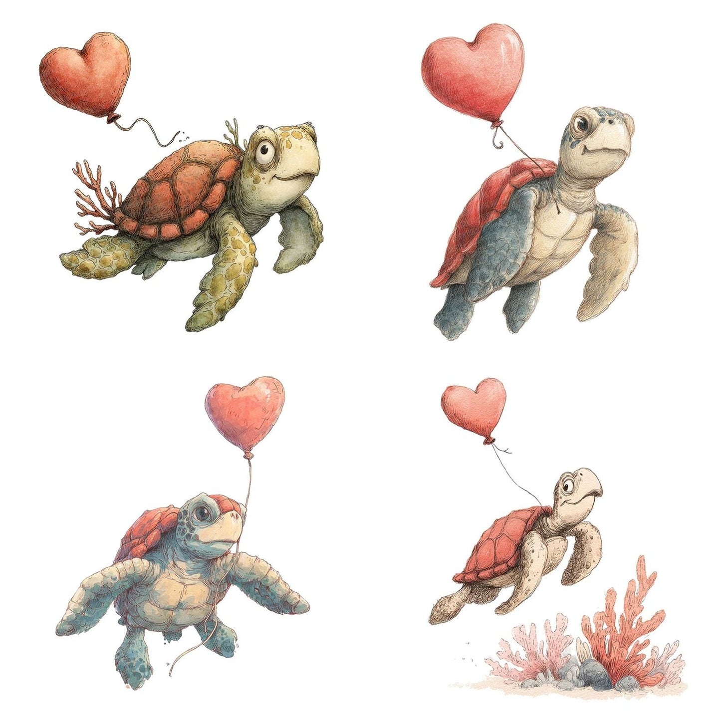 Tatty Turtle Love Clipart Set (DDD006719)