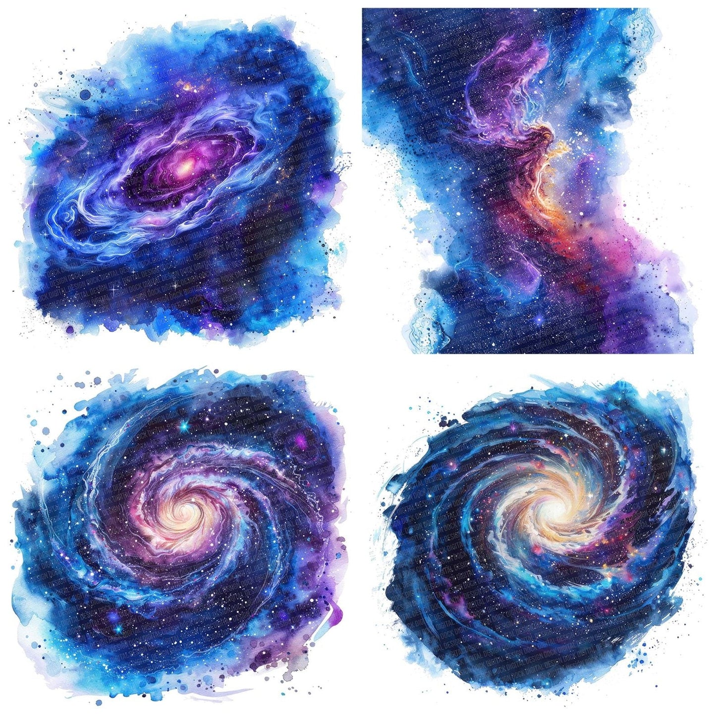 Vibrant Galaxy of Stars Clipart Set (DDD006812)