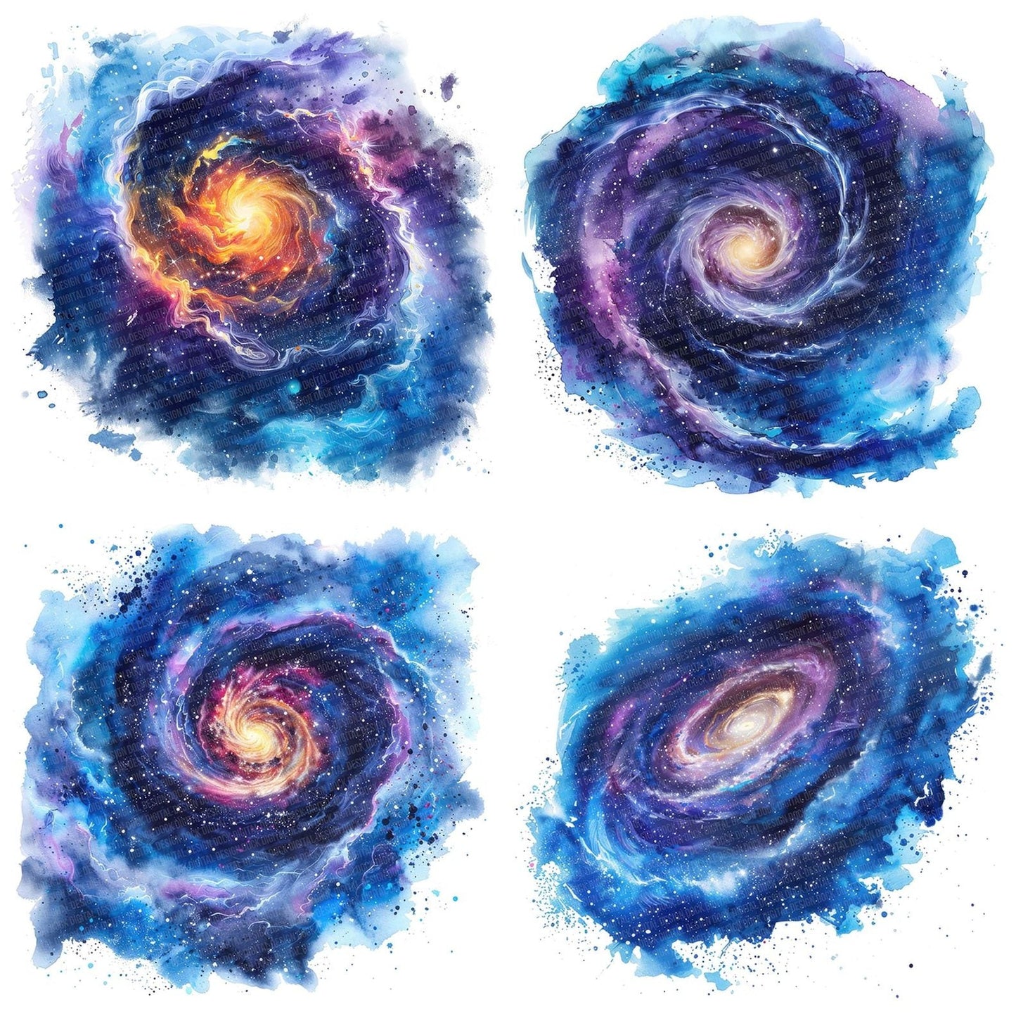 Vibrant Galaxy of Stars Clipart Set (DDD006812)