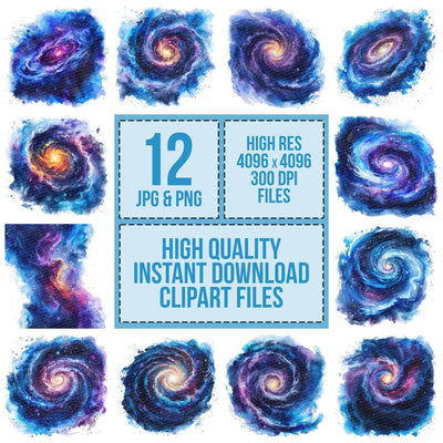 Vibrant Galaxy of Stars Clipart Set (DDD006812)