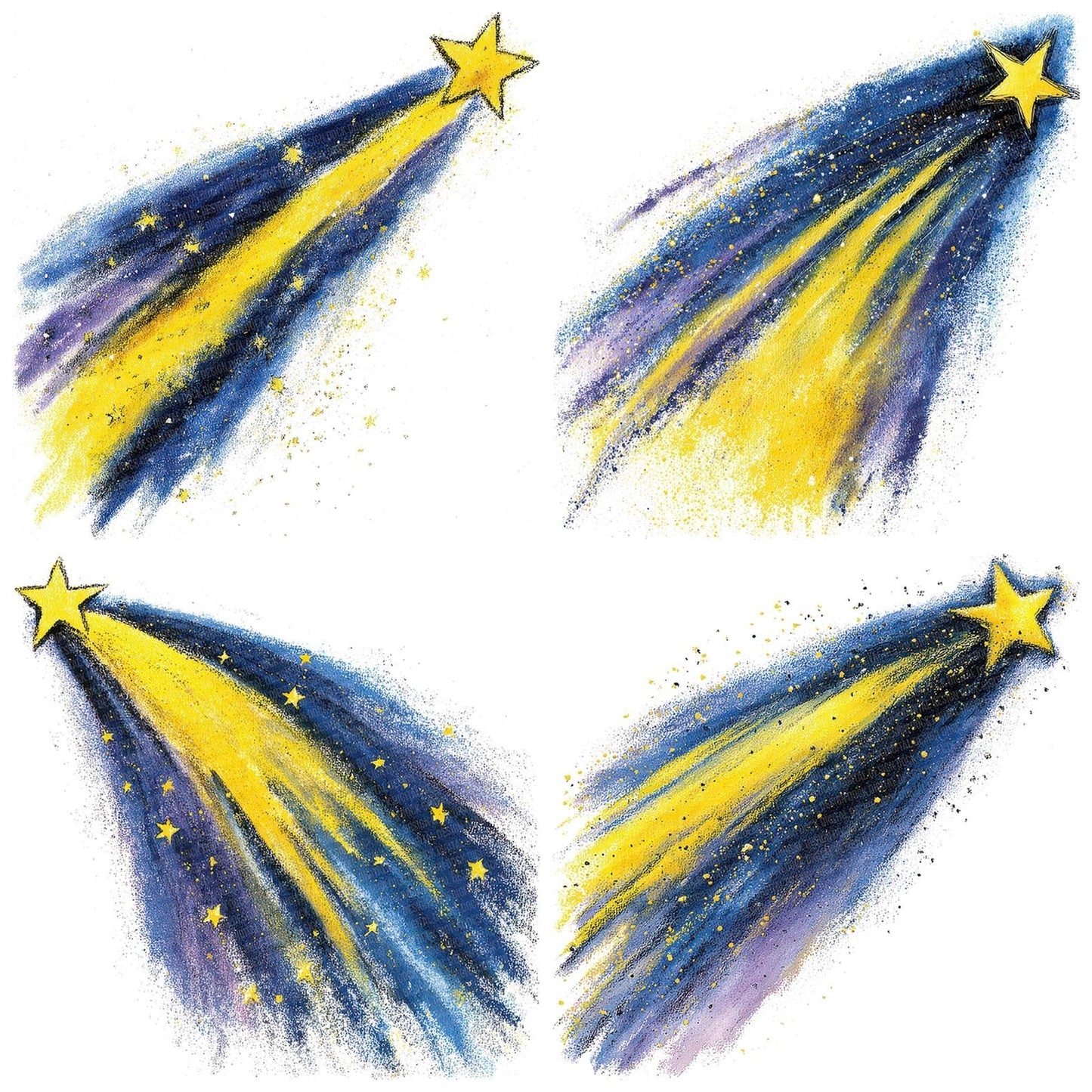 Watercolour Shooting Star Clipart Set (DDD007335)