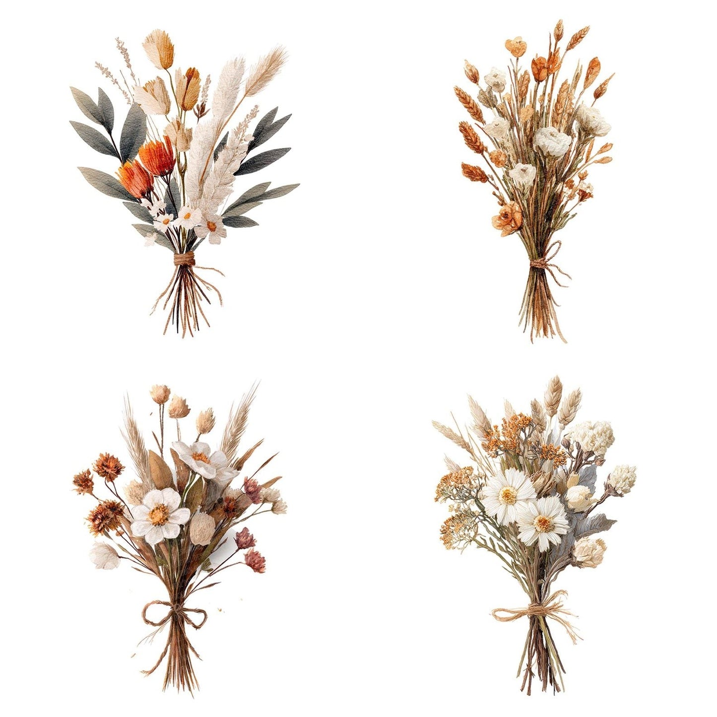 Watercolour Wildflower Bundle Clipart Set (DDD007416)