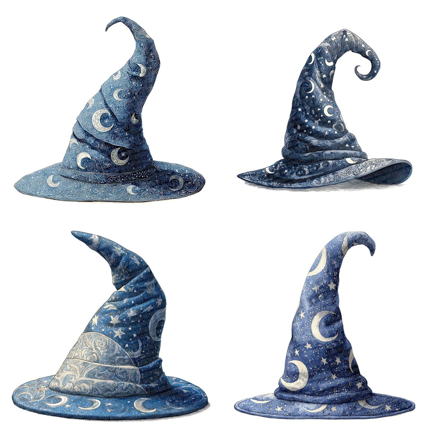 Watercolour Wizard Hat Clipart Set (DDD007426)