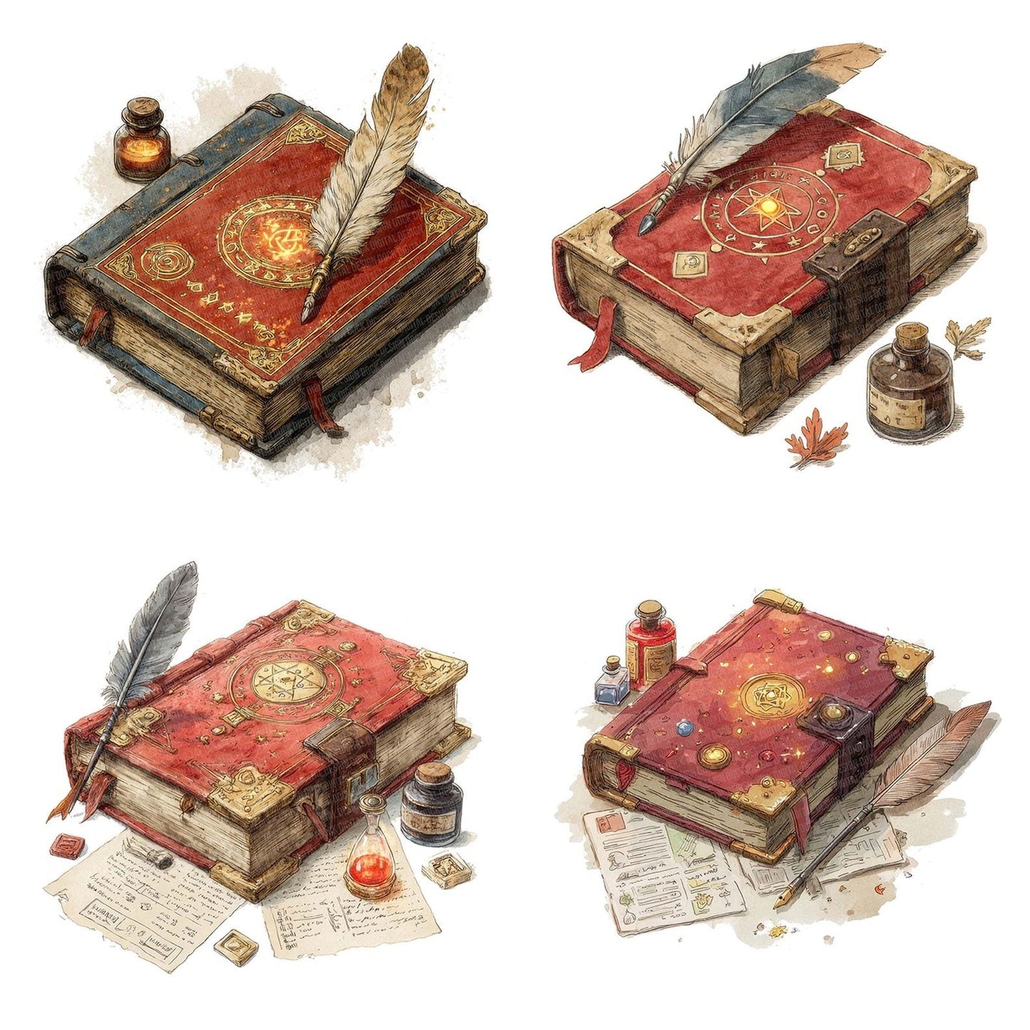Wizards Spellbook Clipart Set (DDD007533)