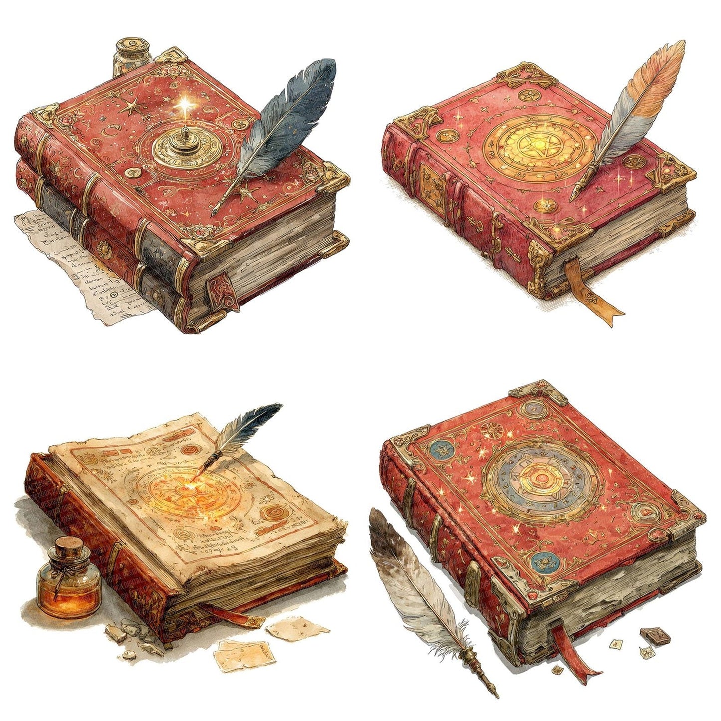 Wizards Spellbook Clipart Set (DDD007533)
