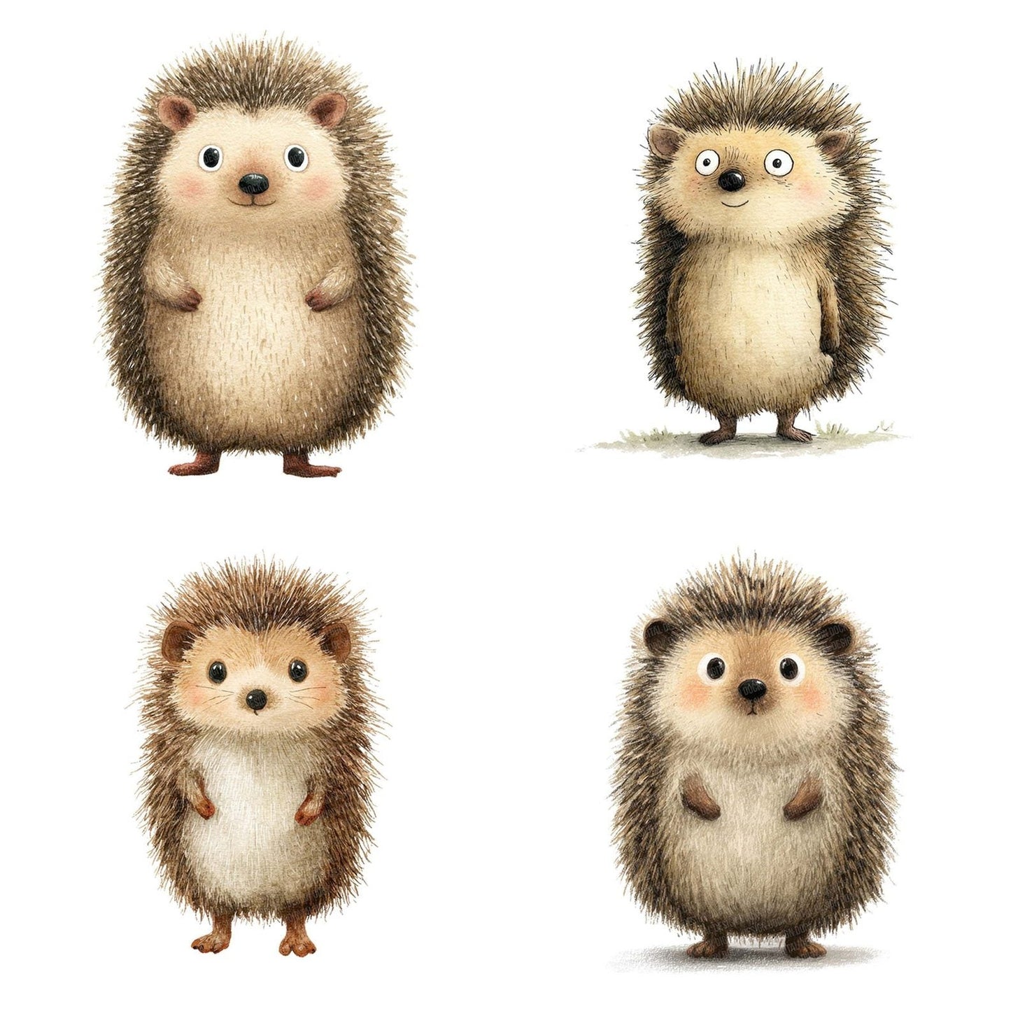 Woodland Hedgehog Character Clipart Set (DDD007584)