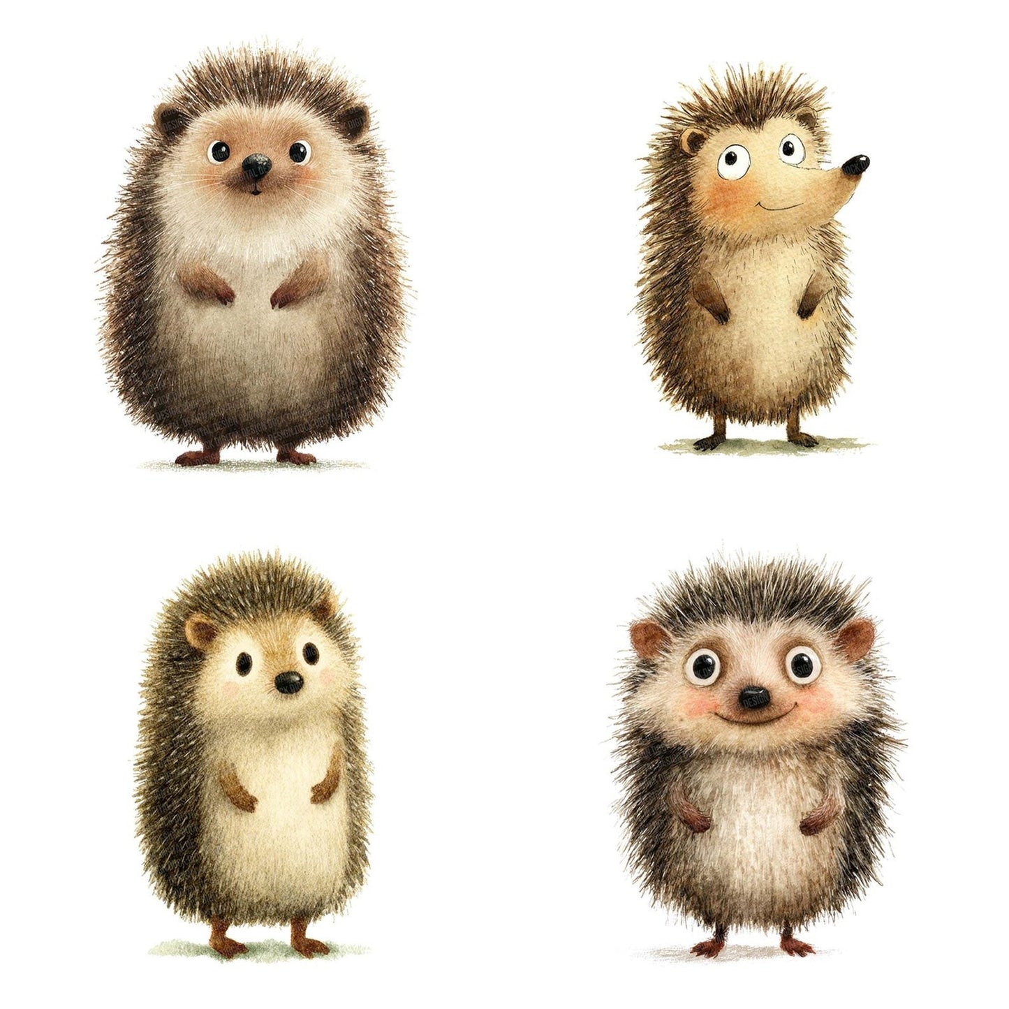 Woodland Hedgehog Character Clipart Set (DDD007584)